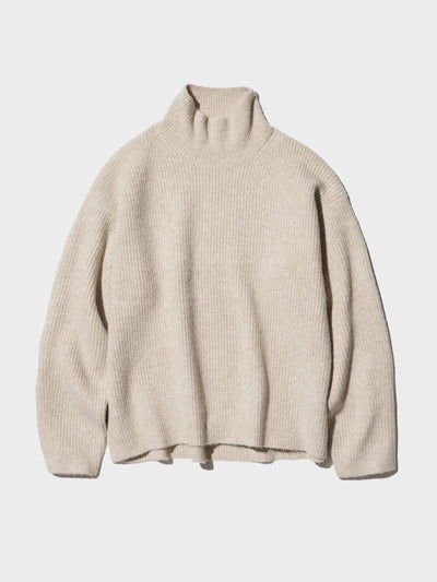 Uniqlo Soufflé yarn high neck jumper at Collagerie