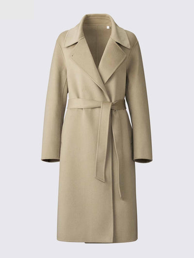 Uniqlo : C Wool blend wrap coat at Collagerie