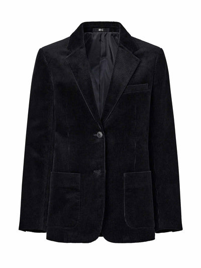 Uniqlo : C Black brushed jersey blazer jacket at Collagerie