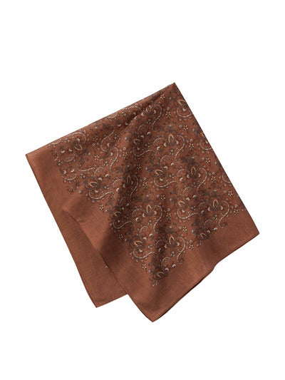 Uniqlo : C Brown cotton silk blend scarf at Collagerie