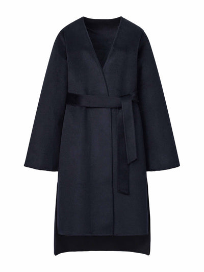 Uniqlo : C Navy wrap coat at Collagerie