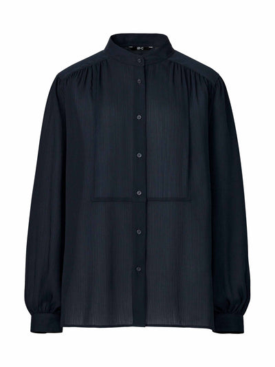 Uniqlo : C Navy voluminous blouse at Collagerie