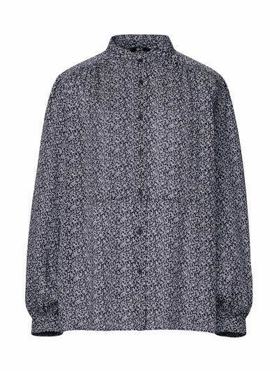 Uniqlo : C Black printed sheer blouse at Collagerie