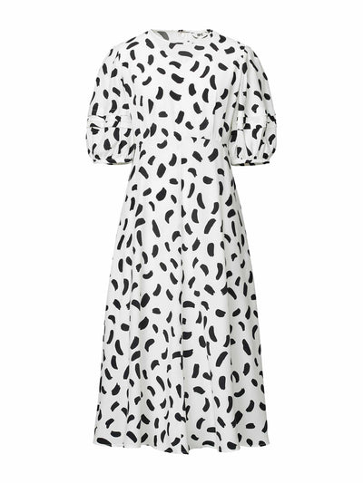 Uniqlo : C Off-white balloon-sleeve dress at Collagerie