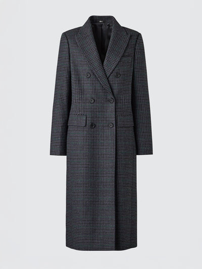 Uniqlo : C Grey double-breasted long coat at Collagerie