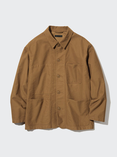 Uniqlo Utility jacket in brown at Collagerie