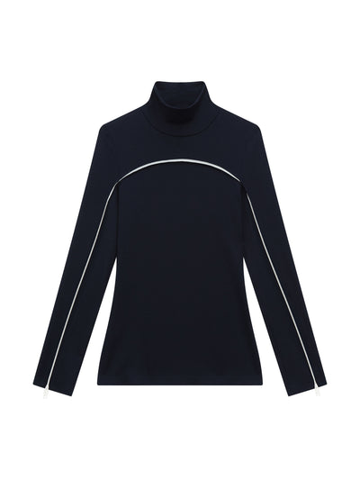 Vaara Long sleeve zip top at Collagerie