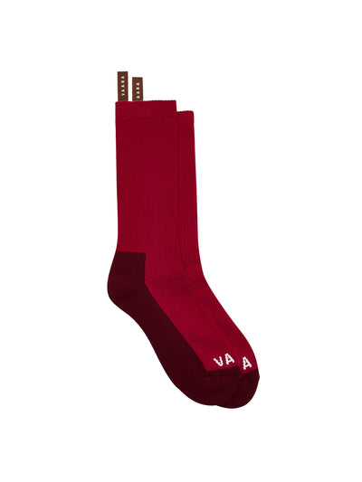 Vaara Red sports socks at Collagerie