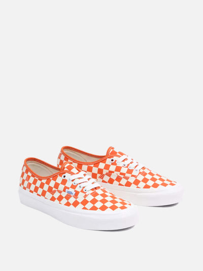 Vans White and orange check Authentic shoes at Collagerie