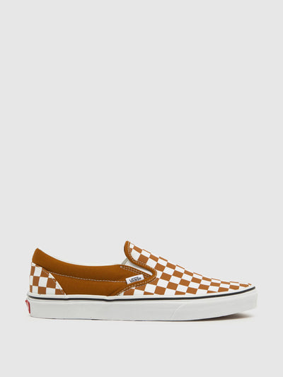 Vans Brown classic slip-on shoes at Collagerie