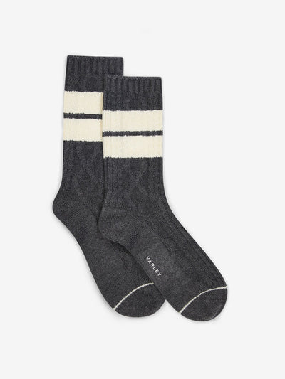 Varley Eagleson plush cable socks at Collagerie