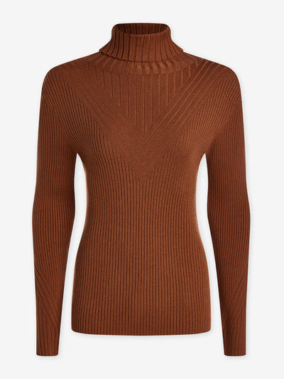 Varley Esme rib roll neck top at Collagerie