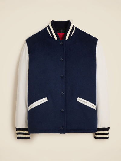 Alex Eagle X J.Crew Varsity jacket at Collagerie