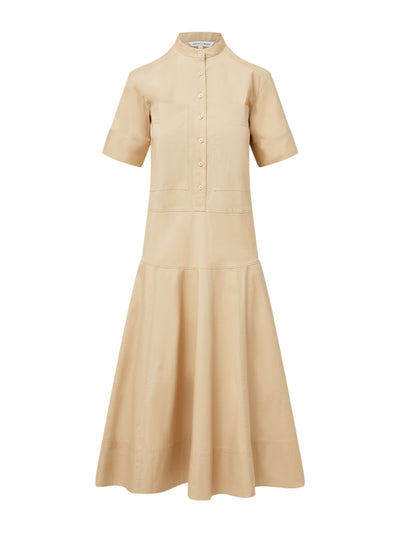 Veronica Beard Cam drop-waist midi shirtdress at Collagerie