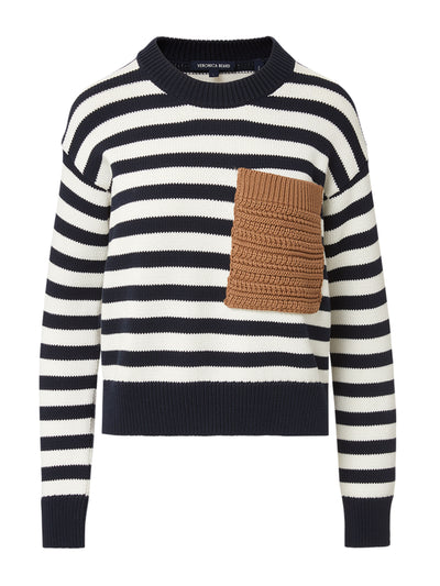 Veronica Beard Emile striped pullover at Collagerie
