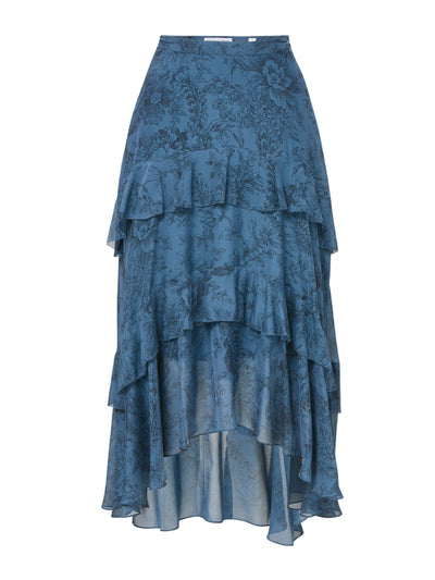 Veronica Beard Graeme silk midi skirt at Collagerie