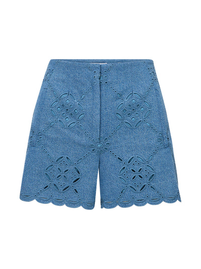Veronica Beard Jazmin eyelet shorts at Collagerie
