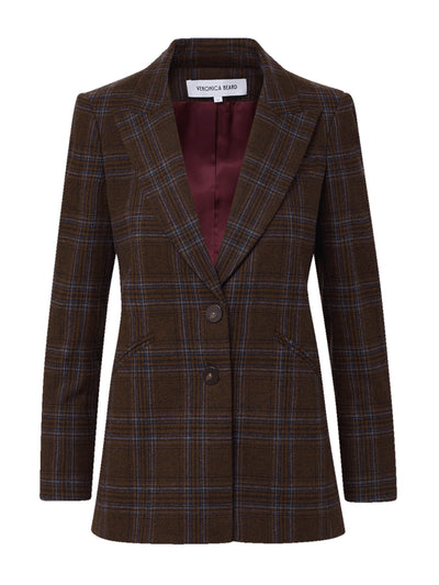 Veronica Beard Maci plaid dickey jacket at Collagerie