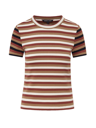 Veronica Beard Pruitt striped ribbed t-shirt at Collagerie