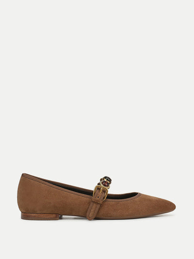 Veronica Beard Selene embellished flats at Collagerie