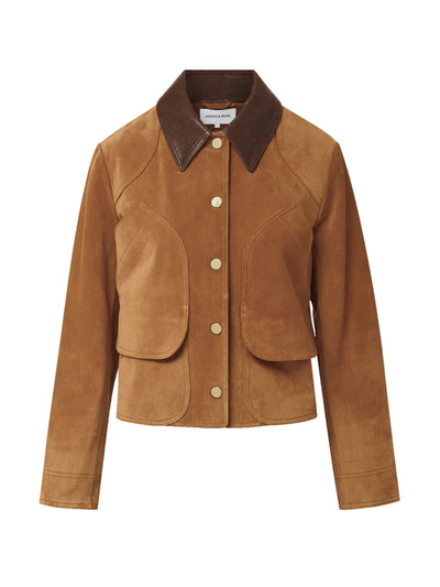 Veronica Beard Walters suede jacket at Collagerie