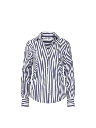 Veronica Beard Amelia striped button-down shirt at Collagerie