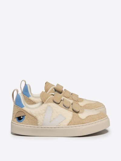 Veja V-10 fleece veja x bigstuffed pure white at Collagerie