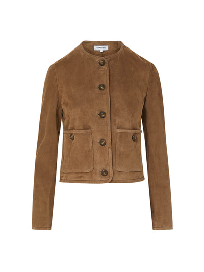 Veronica Beard Andrea suede jacket at Collagerie