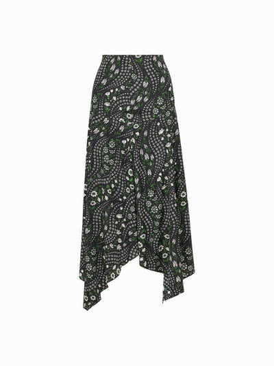 Veronica Beard Rosemary silk skirt at Collagerie