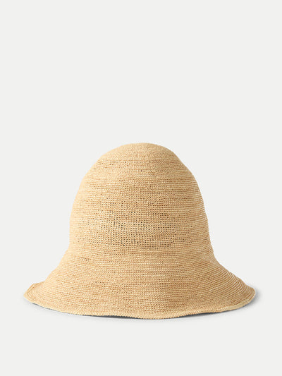 Veronica Beard Teagan raffia straw bucket hat at Collagerie