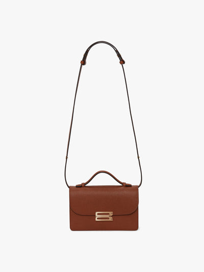 Victoria Beckham Mini Dorian bag in tan grained leather at Collagerie