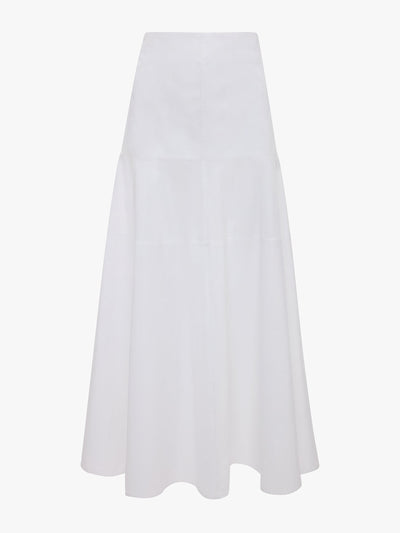 Victoria Beckham Panelled maxi skirt in white at Collagerie