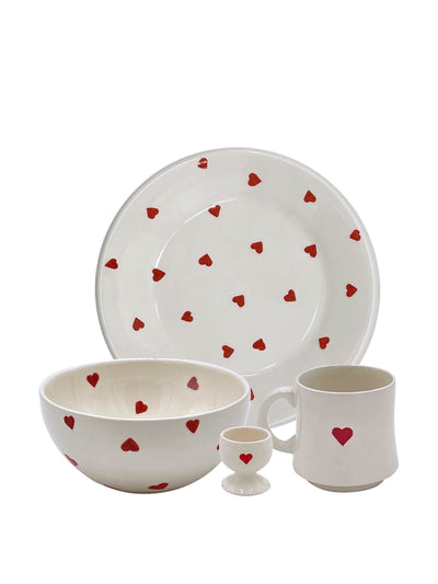 Villa Bologna Pottery Love Heart Set at Collagerie