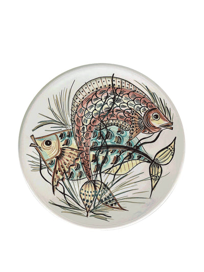 Villa Bologna Red Aldo fish dinner plate at Collagerie