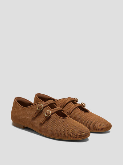 Vivaia Twin-strap flats at Collagerie