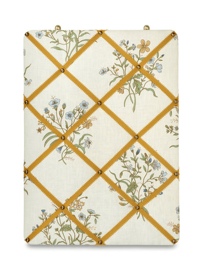 Volga Linen Ribboned bulletin board at Collagerie