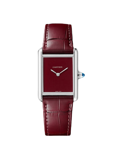 Cartier Tank Must De Cartier leather watch at Collagerie