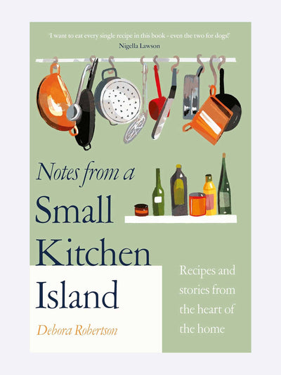 Waterstones Notes from a Small Kitchen Island cookbook at Collagerie