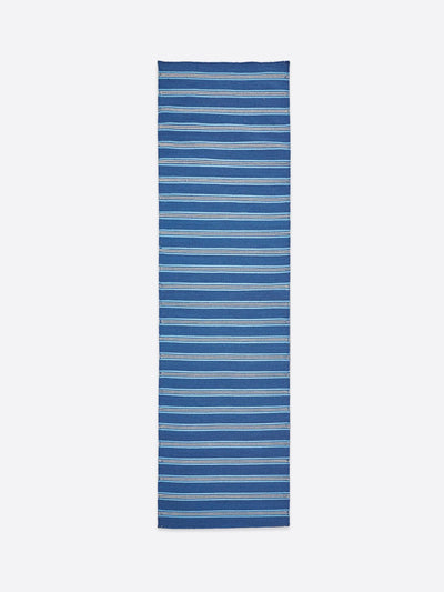 Weaver Green Henley stripe santorini runner rug at Collagerie