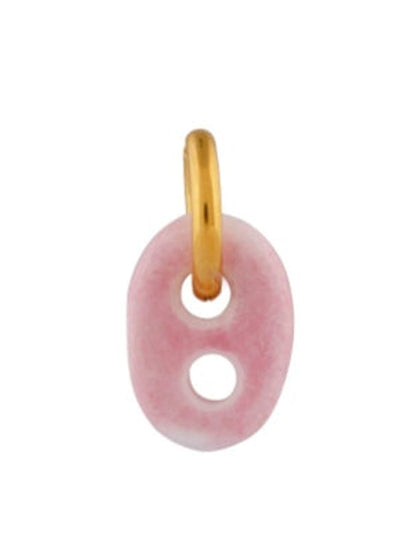 Sandralexandra Mariner link pink glass earring at Collagerie
