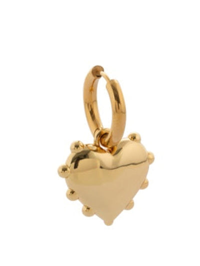 Sandralexandra Gold Milagros heart earring at Collagerie