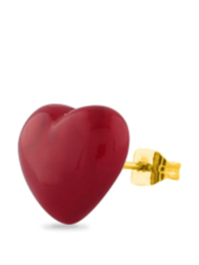 Sandralexandra Love red glass stud earring at Collagerie