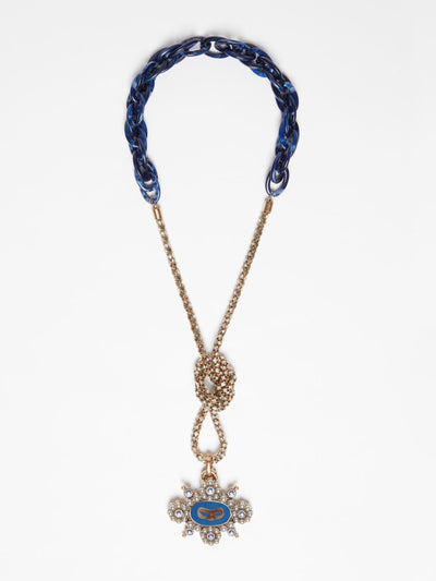 Weekend Max Mara Pendant necklace in Ultramarine at Collagerie