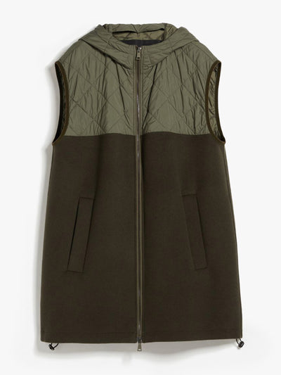 Weekend Max Mara Gilet in technical fabric and wool at Collagerie