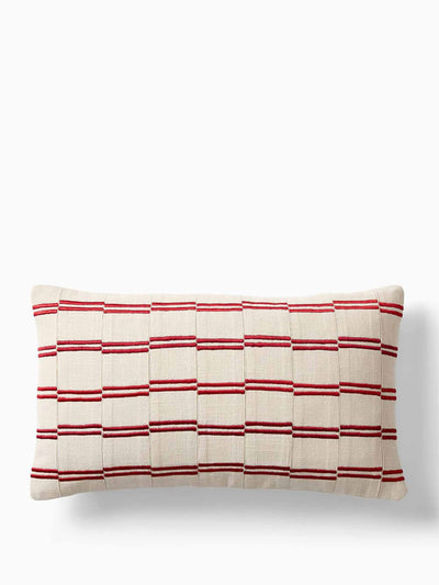 West Elm Pieced offset stripe pillow cover at Collagerie