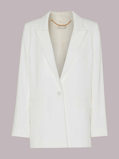 Whistles White single-breasted blazer at Collagerie