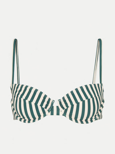 Whistles Stripe bikini top at Collagerie