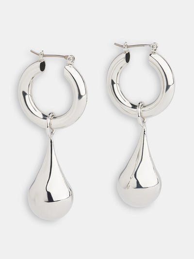 Whistles Chunky teardrop hoop earrings at Collagerie