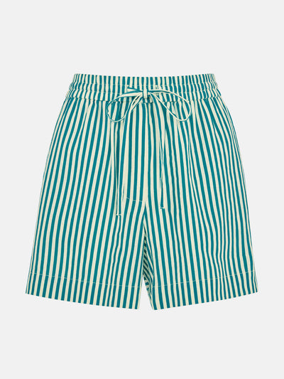 Whistles Stripe linen blend short at Collagerie