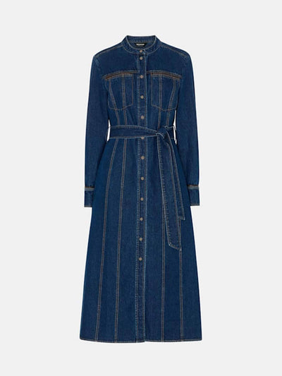 Whistles Myra denim midi dress at Collagerie